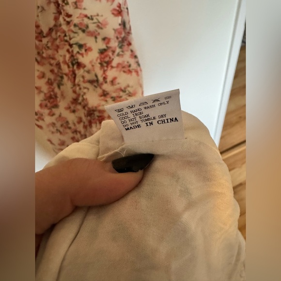 NEW Hello Molly Finding Faith Maxi Dress Floral Slit White Red Size XL NWT - Picture 8 of 11